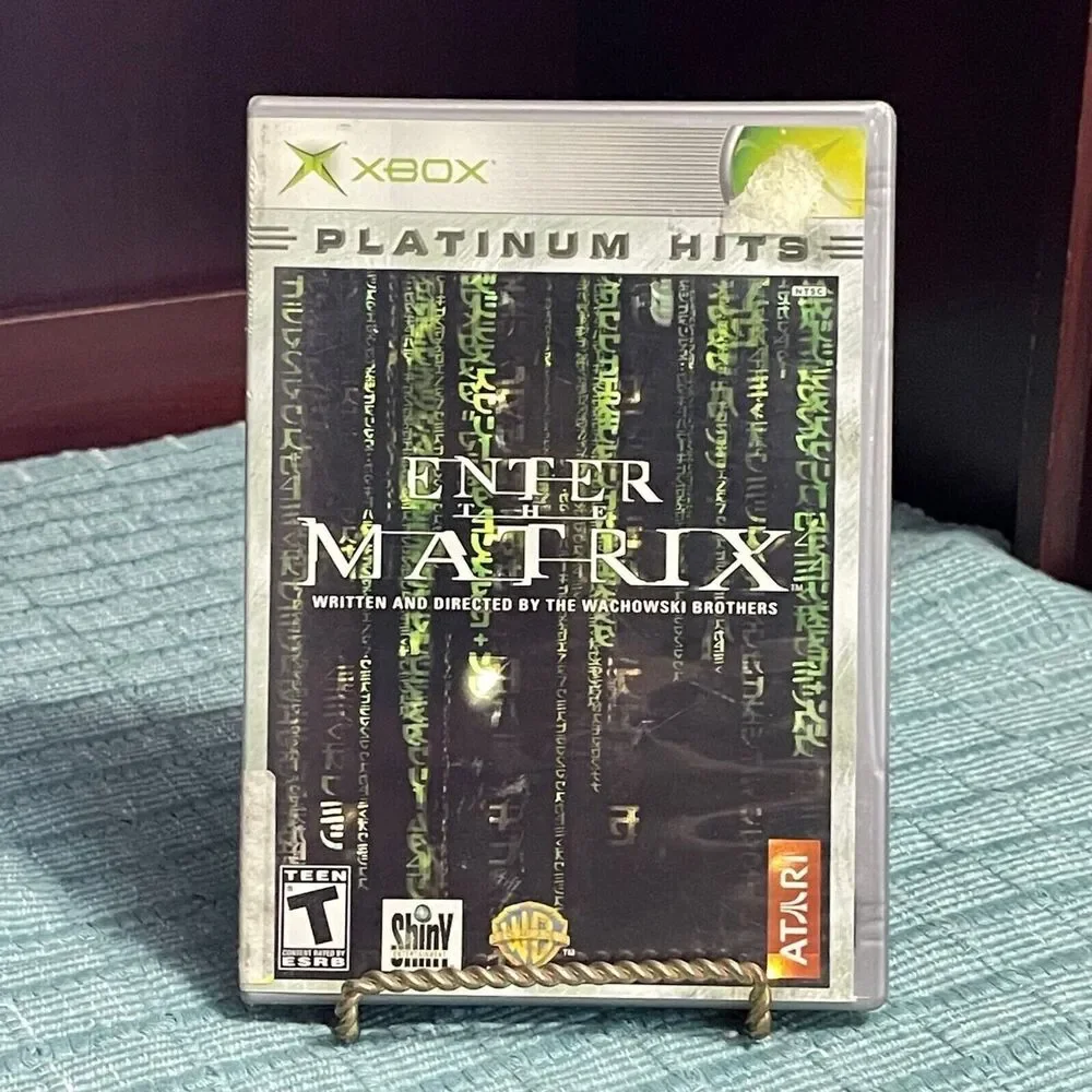 Enter the Matrix (Microsoft XBOX) TESTED Complete Case Disc Book Video Game